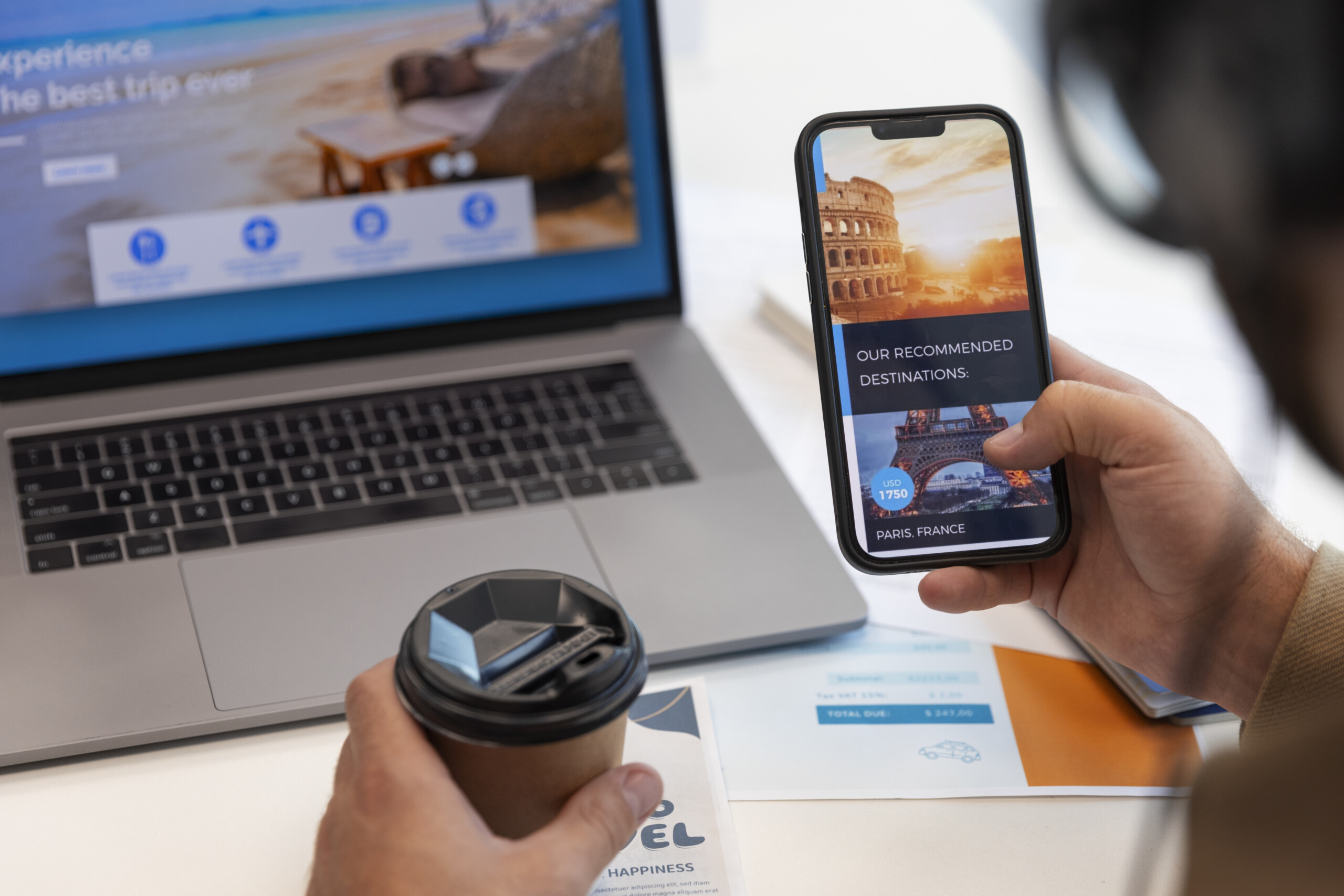 app, viagem, celular